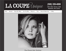 Tablet Screenshot of lacoupeunique.com